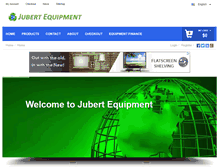 Tablet Screenshot of jubertequipment.com